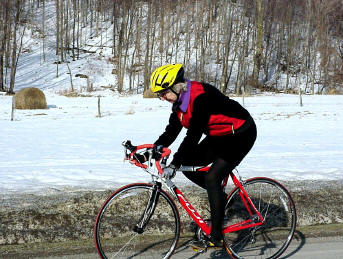 Paula on her Fuji Newest