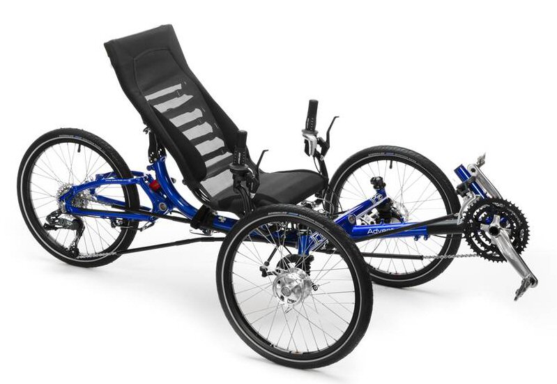 3 wheel recumbent style adult bike